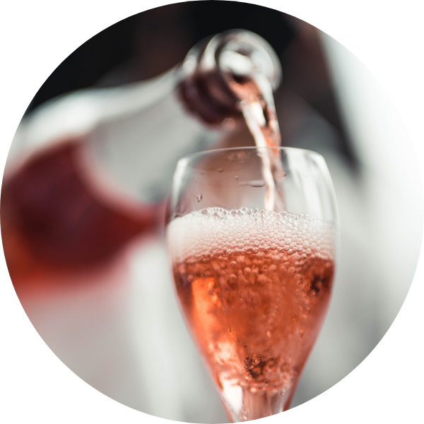 pouring champagne